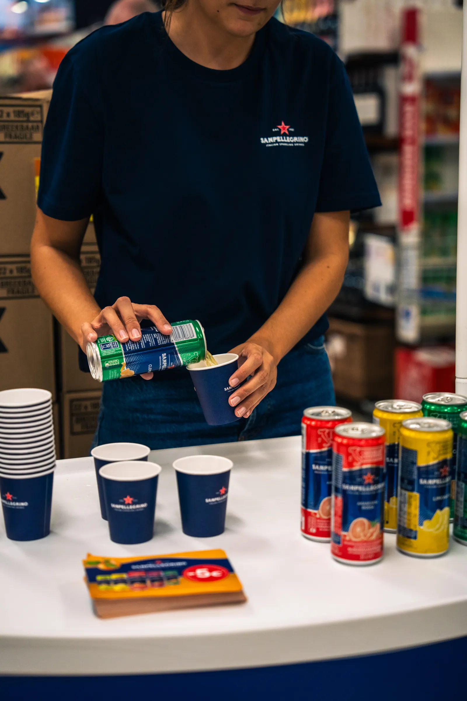 San Pellegrino sampling